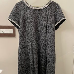 Pearl-trimmed designer special occasion dress